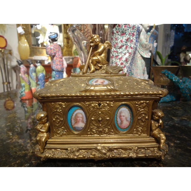 19th Century French Bronze Jewel Casket For Sale - Image 13 of 13