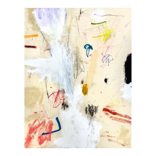 Contemporary Abstract Mixed Media on Canvas "Untitled 152_25" by Ludovic Dervillez For Sale