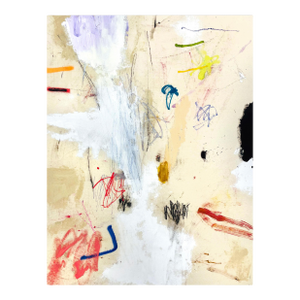 Contemporary Abstract Mixed Media on Canvas "Untitled 152_25" by Ludovic Dervillez
