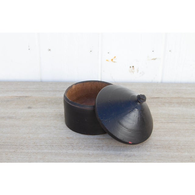 Jalor Ebonized Black Tika Box For Sale - Image 4 of 7