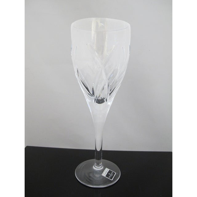 Early 21st Century John Rocha Waterford Cut Crystal Signature Red Wine Goblet 9 1/8" Glass Pair For Sale - Image 5 of 8