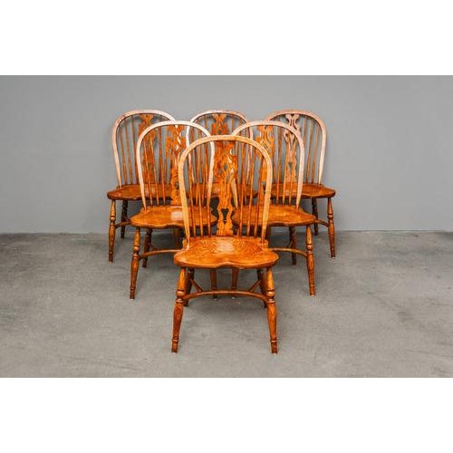 Item: Set of 6 chairs Period & Style: English Style Features: - Elegant and practical furniture with beautiful design -...
