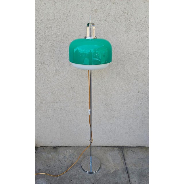 1970s Floor Lamp Medusa in Green attributed to Luigi Massoni for Guzzini, 1970s For Sale - Image 5 of 13