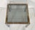 French Modern Square Low Side Table of Chrome and Brass With Smoked Glass Top For Sale - Image 9 of 9