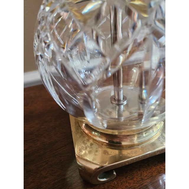 Vintage Waterford Crystal Table Boudoir Lamp For Sale In Indianapolis - Image 6 of 10