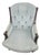 Vintage Hickory Chair Tufted Velvet Armchair (Model 986-88) - Light Blue For Sale