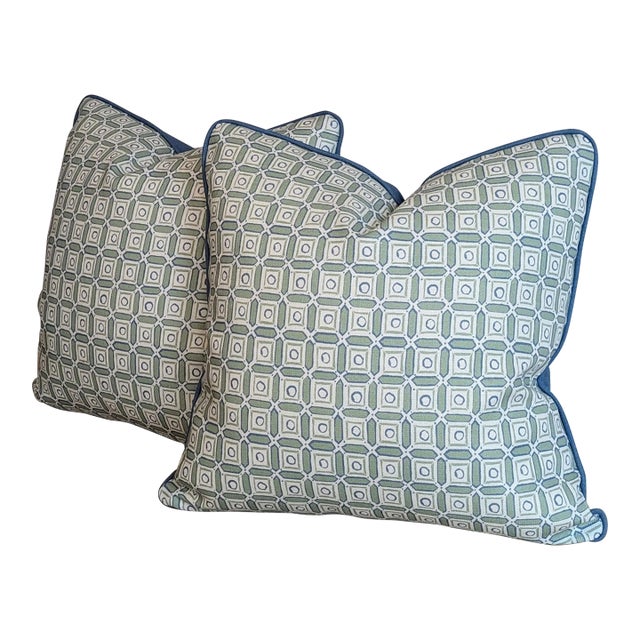Marika Meyer San Michele Pillows With Cord - Set of 2 For Sale