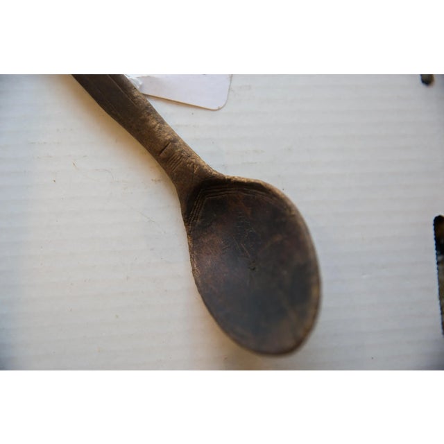 Vintage African Wooden Spoon For Sale - Image 4 of 10