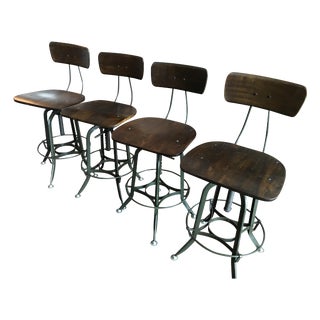 Restoration Hardware Vintage Toledo Bar Stools-S/4 For Sale