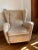 Textile 1950s Paolo Buffa Wingback Chair For Sale - Image 7 of 7
