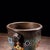 Traditional Vintage Cloisonné Enamel Censer With Beast Handles and Lotus Motif For Sale - Image 3 of 9