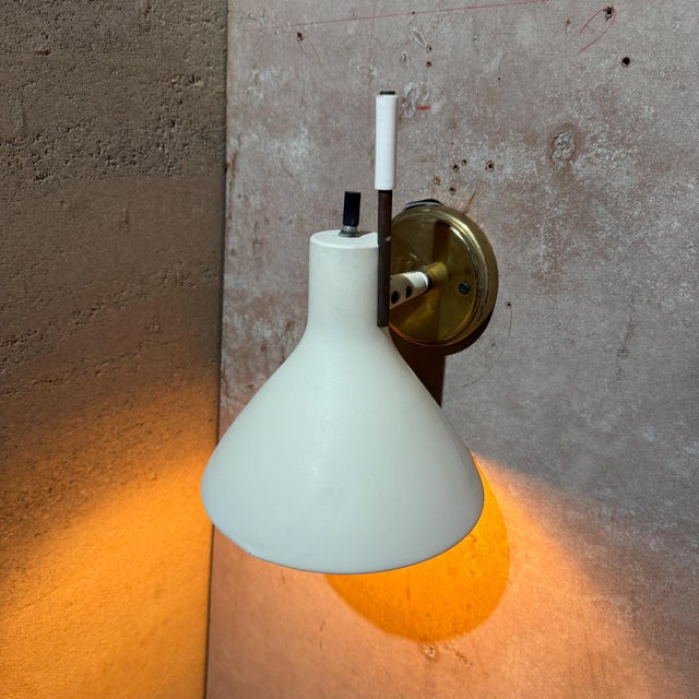 Pair of Lightolier Wall Sconces Mid Century Modern For Sale In San Diego - Image 6 of 10