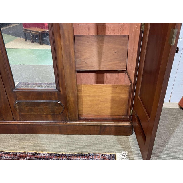 19th Century Victorian Mahogany Wardrobe For Sale - Image 14 of 18