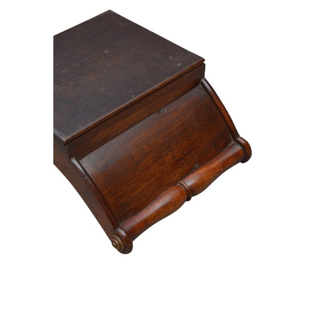 Brown Antique Mahogany Cheese Coaster For Sale - Image 8 of 9