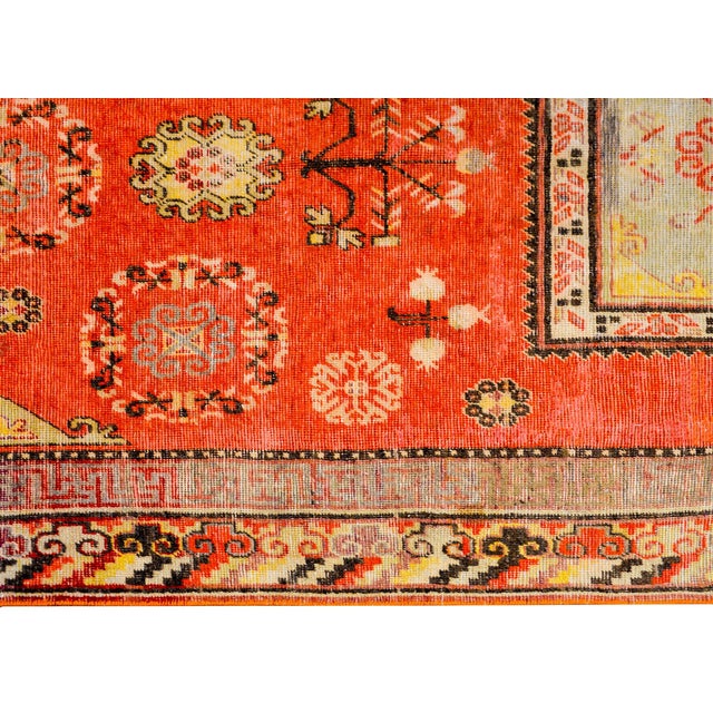 Beautiful Early 20th Century Central Asian Khotan Rug For Sale In Chicago - Image 6 of 10