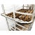 White Antique Belgian Bakery Rack Cart For Sale - Image 8 of 8