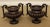 Quality antique Pair of Bronzed finish Cast Iron Urns