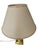 Cream Table Lamp in Glass and Brass from Le Dauphin, France, 1970s For Sale - Image 8 of 13