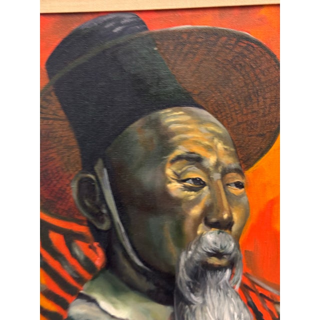 J. Lamm Portrait Oil Painting, Framed For Sale - Image 10 of 12