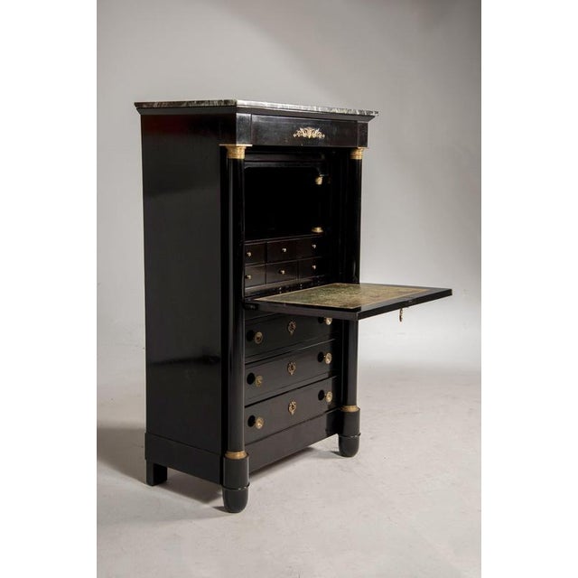 Napoleon III Black Secretaire, Late 19th Century For Sale - Image 3 of 18