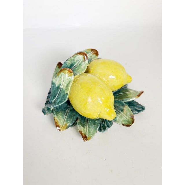 Decorative Ceramic Lemon Sculpture, France, 1960s For Sale - Image 9 of 13