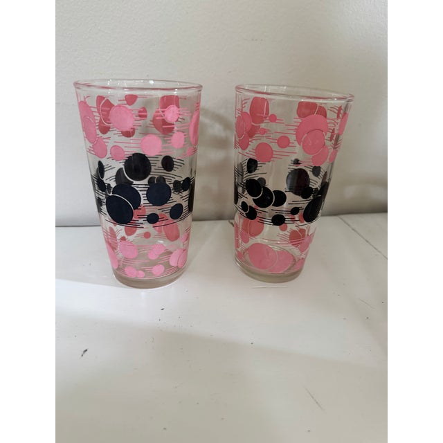 Mid 20th Century Vintage 1950s Hazel-Atlas "Atomic" Tallboy Tumbler Glasses - Set of 4 For Sale - Image 5 of 11