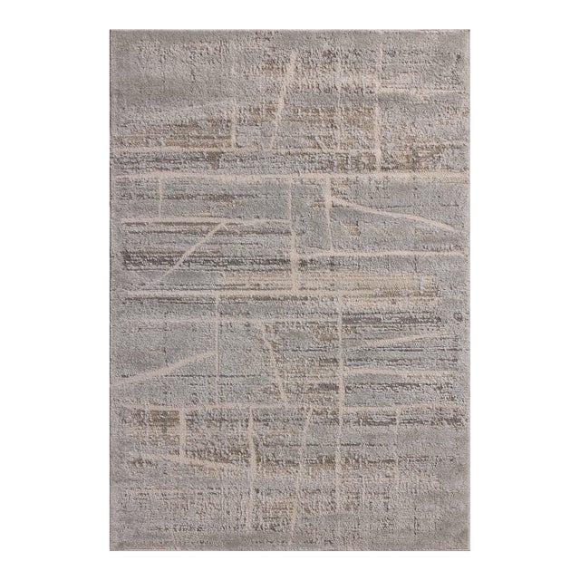 Amber Lewis x Loloi Monty Natural / Mist 7'-10" x 10' Area Rug For Sale