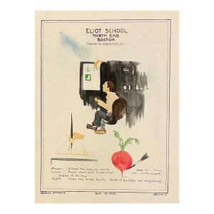 1932 Eunice Starkie Boston School Watercolor