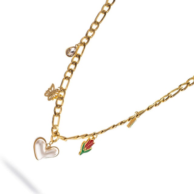 Love in Bloom Charm Necklace For Sale - Image 10 of 11