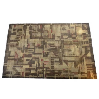 Mid-Century Geometric Rug, 1960s For Sale