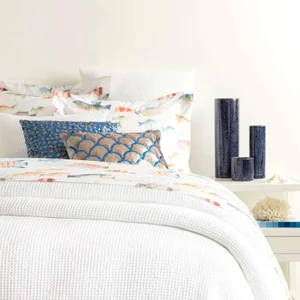 Pine Cone Hill by Annie Selke Bubble White Matelasse Coverlet, Queen