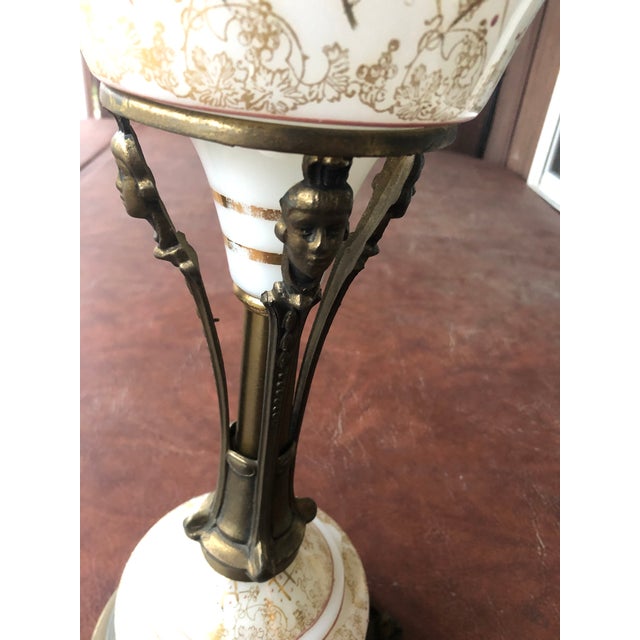 Early 20th Century French Empire Style Gilt Table Lamp For Sale - Image 9 of 11