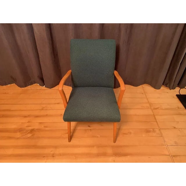 Wood Mid-Century Club Armchair, 1960s For Sale - Image 7 of 9