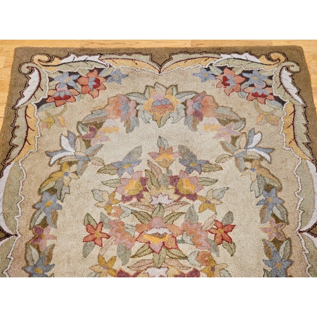 Early 20th Century Hooked Rug Rug For Sale In Chicago - Image 6 of 12