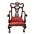 A distinguished set of eight English George III style carved mahogany dining chairs, circa 1870. The set includes two...