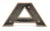 Traditional Vintage 5.125 In. Cast Brass Sign Letter A For Sale - Image 3 of 3