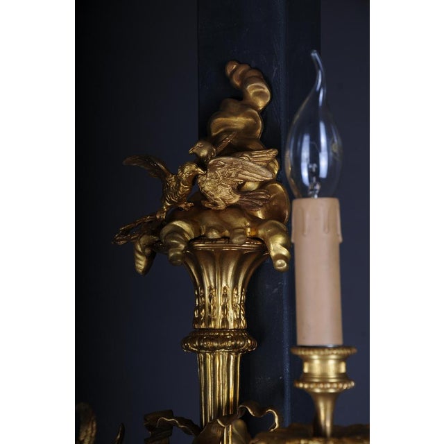 Large Louis XV Gilded Bronze Sconces, Set of 2 For Sale - Image 11 of 16