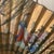 Mid-Century Modern Mid Century Monumental Hand-Painted Figural Chinoiserie Wall Fan: Woman in Garden For Sale - Image 3 of 12