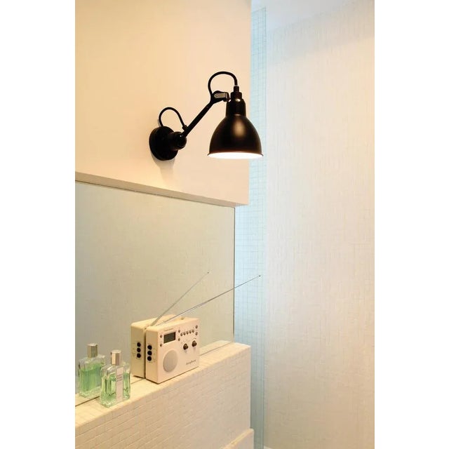Black lampe gras n° 304 wall lamp by bernard-albin gras dimensions: d 15 x w 14 x h 14 cm materials: steel also available:...