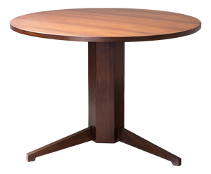 Mid-Century Round Wooden Table, 1950