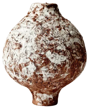 No 19 Terracotta Moon Jar by Elena Vasilantonaki