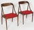 Mid Century Vintage 1960s Danish Johannes Andersen for Uldum Mobelfabrik Set of 2 Dining /Accent Chairs For Sale - Image 10 of 10