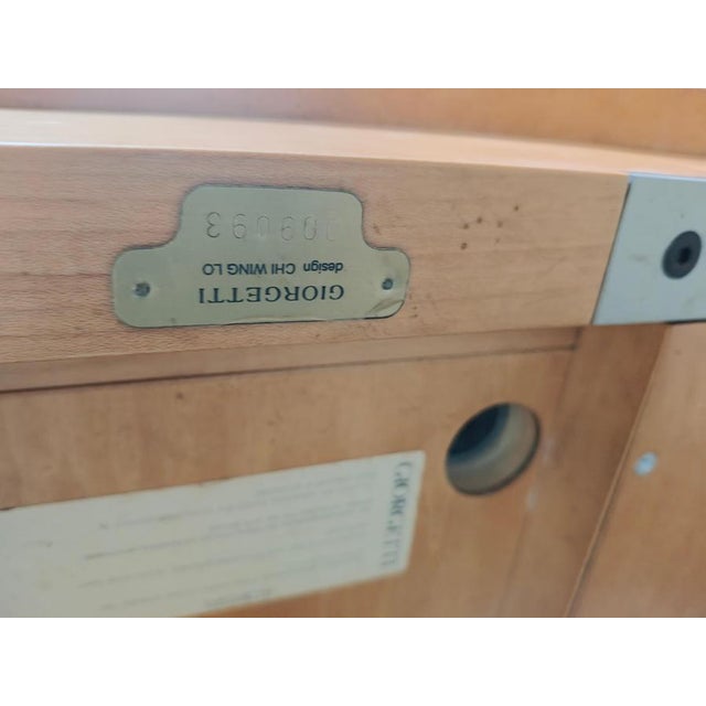 Extendable Dining Table attributed to Chi Wing Lo for Giorgetti, Italy, 1990 For Sale - Image 13 of 17