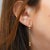 14k Gold Ball Chain Dangling Drop Huggie Hoop Earrings, A Pair For Sale - Image 4 of 9