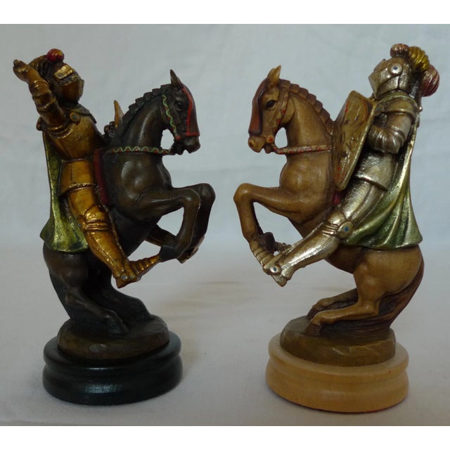 Mid 20th Century 18 Karat Gold Gilt Anri Montsalvat Chess Set For Sale - Image 10 of 13