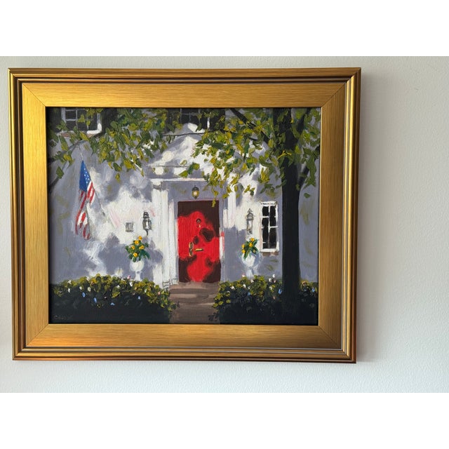 Textile The "Little" House Series: #1 "The House on "H" Street" For Sale - Image 7 of 8