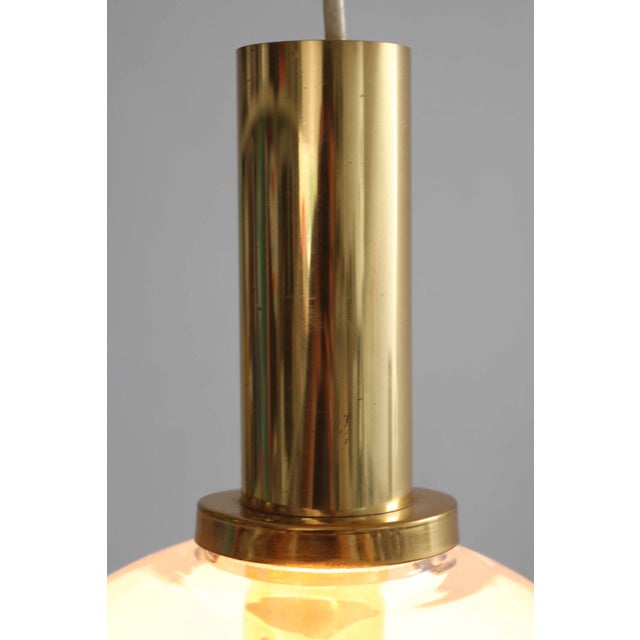 Gold Space Age UFO Pendant Lamp from the Magic Eye Series from Peill & Putzler, 1970s For Sale - Image 8 of 10