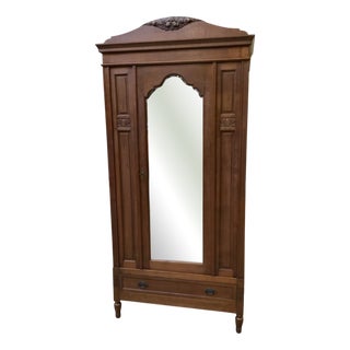 Vintage Art Deco Wardrobe, 1925 For Sale