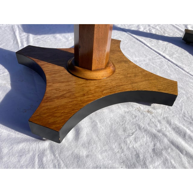 Mid 20th Century Pair of Bookmatched Walnut End Tables From Baker For Sale - Image 5 of 13