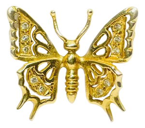 Delicate 14k Yellow Gold Jewelry Butterfly Pendant